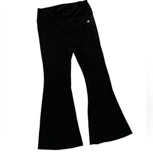 Juicy Couture black velvet flare pants